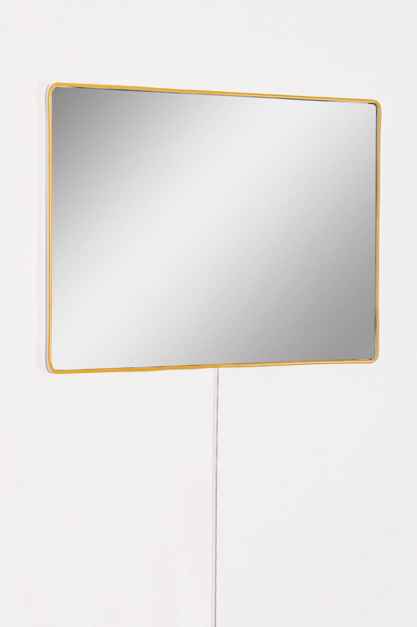 Miroir lumineux Klarra L40xH60cm Bande néon LED Jaune