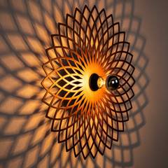 Ricover soleil decoratieve wandlamp Metaal Koper