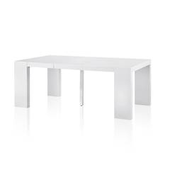 Table Console extensible Nassau L LAQUÉE Blanc
