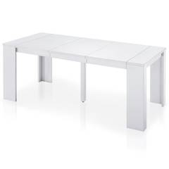 Table Console extensible Brookline Blanc