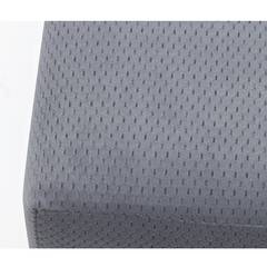 Banco rectangular L80cm Genius Soft Velvet Honeycomb Grey