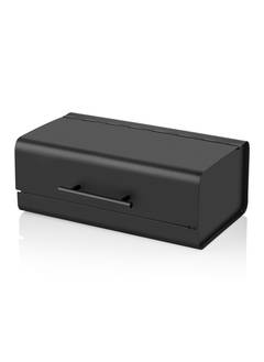 Caja de Pan Pistoir 21x36x13cm 100% Galvanizado Negro