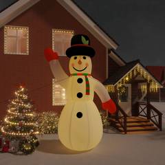 Bonhomme de neige gonflable Aldea H455cm avec LED