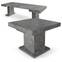Mustang uitschuifbare tafel met betoneffect