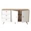 Kaolin Sideboard mit 2 Türen und 3 Schubladen 143 cm Weiß und helle Eiche