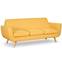 Sofa estilo escandinavo Danubio 3 plazas tela amarillo