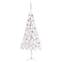 Hoop Witte Kerstboom H240cm LED en Rose Gold Ballen
