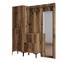 Set armadio, specchio e appendiabiti Shera Natural Wood