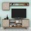 Waevo TV-Schrank und Regalset aus Holz und Weiß
