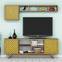 Wood and Yellow Waevo tv-meubel en plankenset