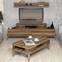 Tv-meubel en salontafel en plankenset Chanez Natural Wood