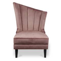 Fauteuil Karl Velours Rose