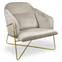 Fauteuil Starlight Velours Taupe