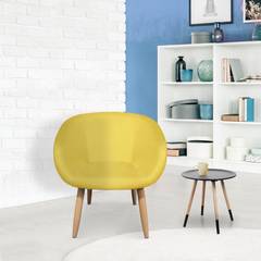 Chaise / Fauteuil style scandinave Frost Jaune
