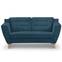 Gibus 2-Sitzer Sofa mit Stoffbezug Blau