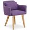 Lot de 20 chaises / fauteuils scandinaves Gybson Tissu Violet