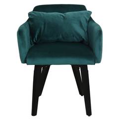 Juego de 20 sillas/sillones de terciopelo Gybson verde