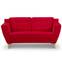 Gibus 2-Sitzer Sofa mit Stoffbezug Rot