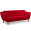Gibus 3-Sitzer Sofa mit Stoffbezug Rot
