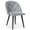 Chaise Honor Velours Argent