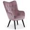 Scandinavische Klarys fauteuil van roze fluweel
