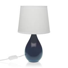 Lampe de table Coconfort Céramique Blanc et Bleu