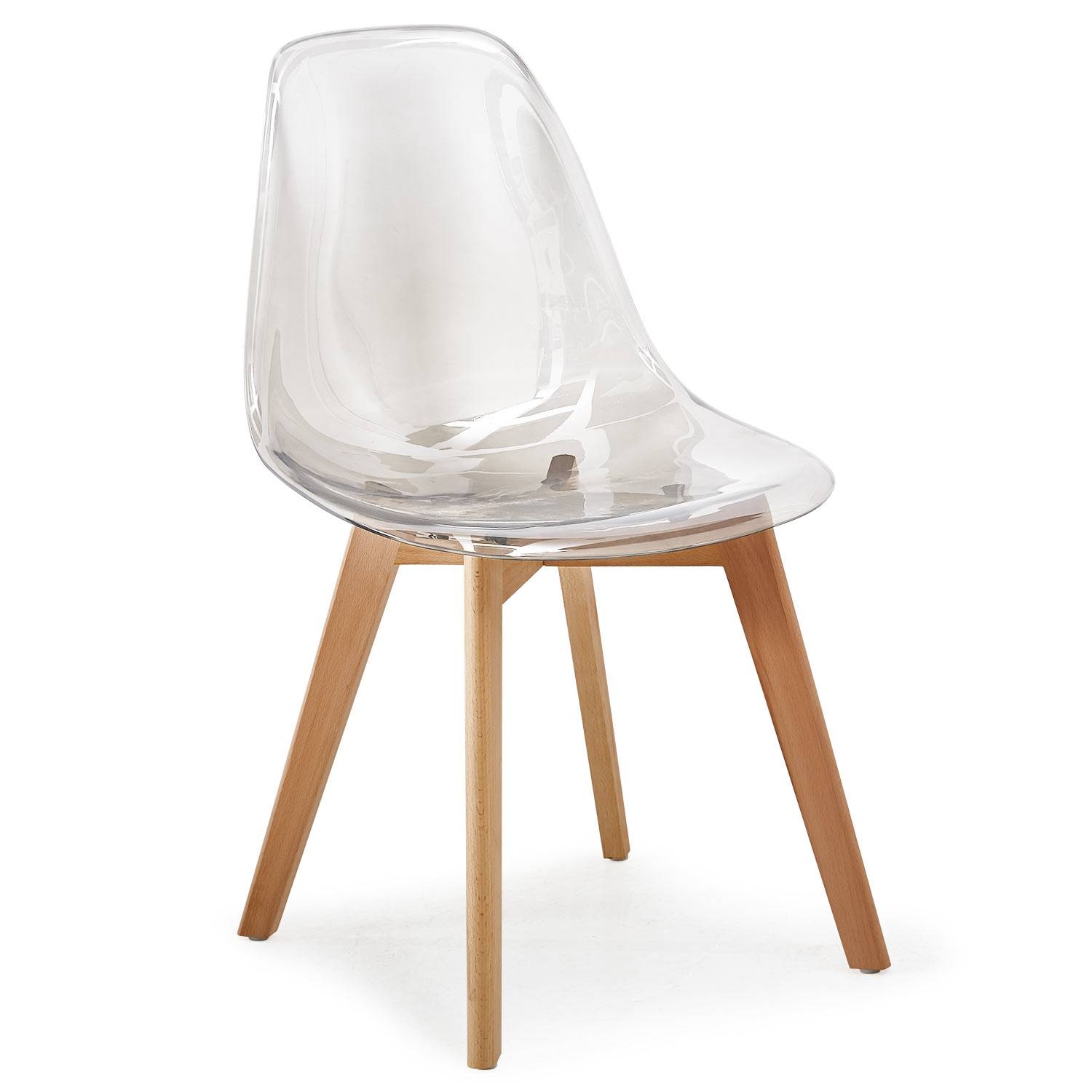 generatie verlegen Dempsey Set van 2 Scandinavische Larry Plexi transparante stoelen