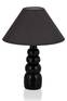 Tafellamp Bess D30xH39cm Metaal en Zwart Stof