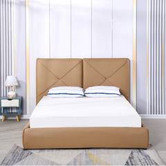 Compleet bed met hefbed 140x190cm Melody Lichtbruin