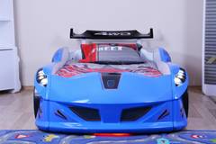 Acura Racing Car Crib 90x190cm Azul con LED