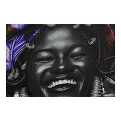 Lot de 2 toiles Duo 50x70cm Motif Femme Africaine Multicolore