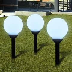 Set van 3 Thowra Outdoor Solar Balls 20cm Wit