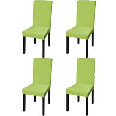 Lot de 4 housses de chaise extensible Gartempe Tissu Vert