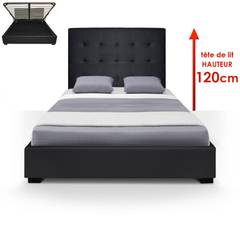 Trevene Safe Bed + 140cm Boxspring Zwart