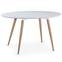 Sissi Ovaler Tisch im skandinavischen Stil Weiß