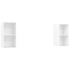 Lote de 2 x 2 estanterías modulares Dadou Blanco brillo
