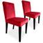 Milo Set mit 2 gepolsterten Stühlen, Samtbezug Rot