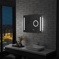 Espejo de pared de baño Atlantide 80x60cm LED y sensor táctil
