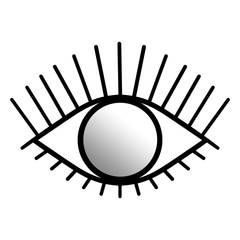 Filamentis oogspiegel 70 x 2 x 50 cm Metaal Zwart