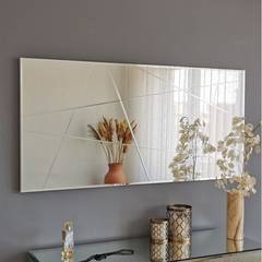 Dekorativer Spiegel Speculo 130 x 62 x 2,2 cm Glas Holz MDF