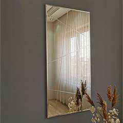 Miroir décoratif Speculo 62x2,2x130cm Verre Bois Bois