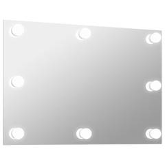 Espejo de pared de baño rectangular Maddie 100x60cm Cristal y 8 LED