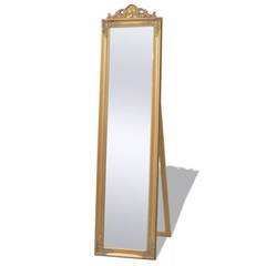 Espejo sobre pie estilo barroco Windiane 40x160cm Oro