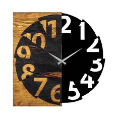 Reloj de pared Continuum Urban Black Wood and Walnut