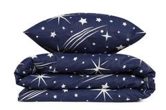 Juego de cama doble 240x220cm y 2 fundas de almohada 60x60cm Starcomet Azul Oscuro