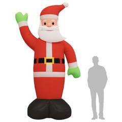 Père Noël géant gonflable et lumineux LED Kosma H370cm Tissu Rouge