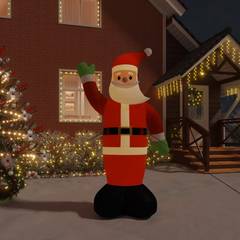 Père Noël géant gonflable et lumineux LED Kosma H370cm Tissu Rouge