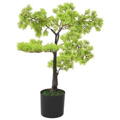Plante artificielle bonsaï de Cyprès 60cm Vert et Marron