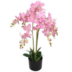 Plante artificielle Orchidée 75cm Rose