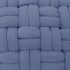 Pouf Osceana Coton Bleu